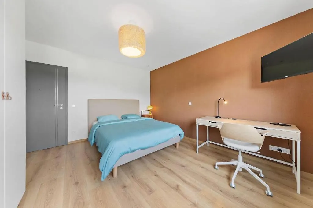 Apartment Villa66 Private Bedroom 3 - Shared Kitchen Livange Luxembourg